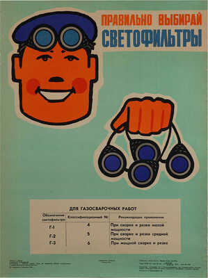 Правильно выбирай светофильтры. Автор И.Г. Шутов. Художник В.Л. Кондратьев. [Плакат]. М.: Издательство «Энергия», 1976